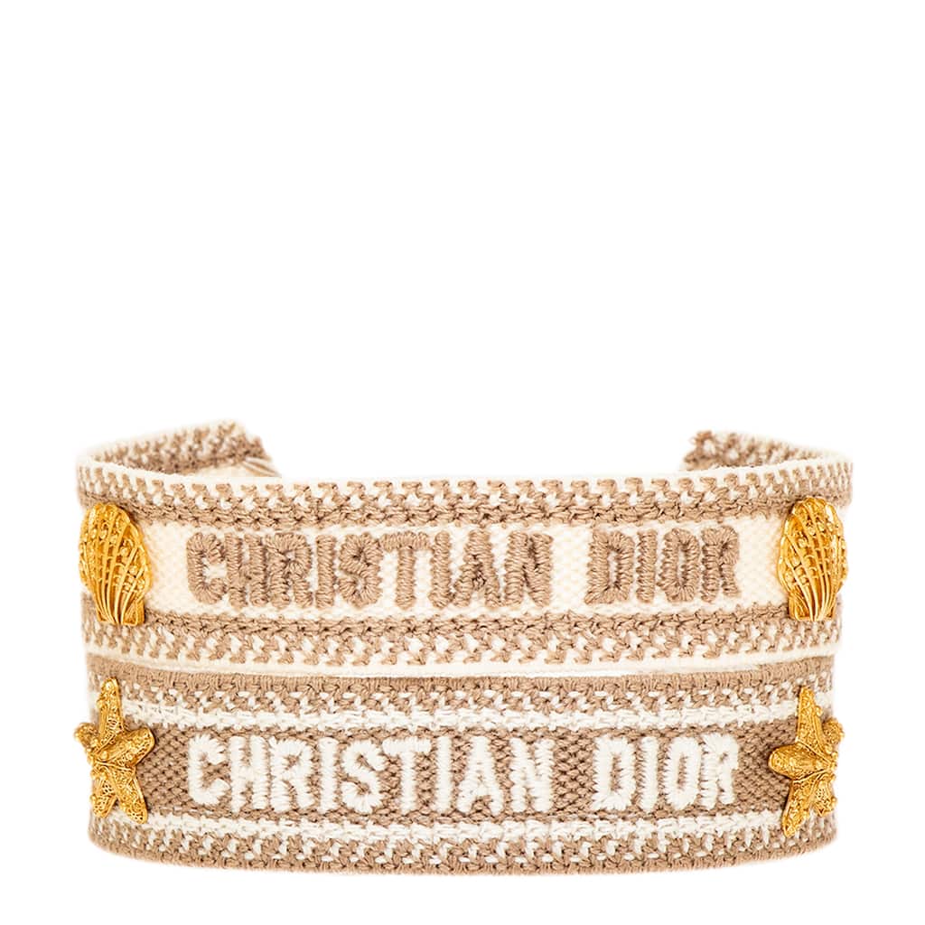 Christian Dior "Dioriviera" Bracelet Set - White and Taupe