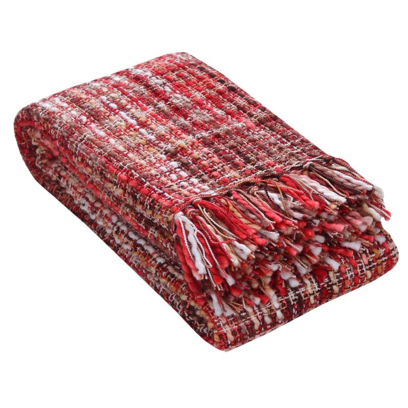 Florence Luxury Throw Blanket 50x60 Soft Cozy Throw for Sofa and Bed.