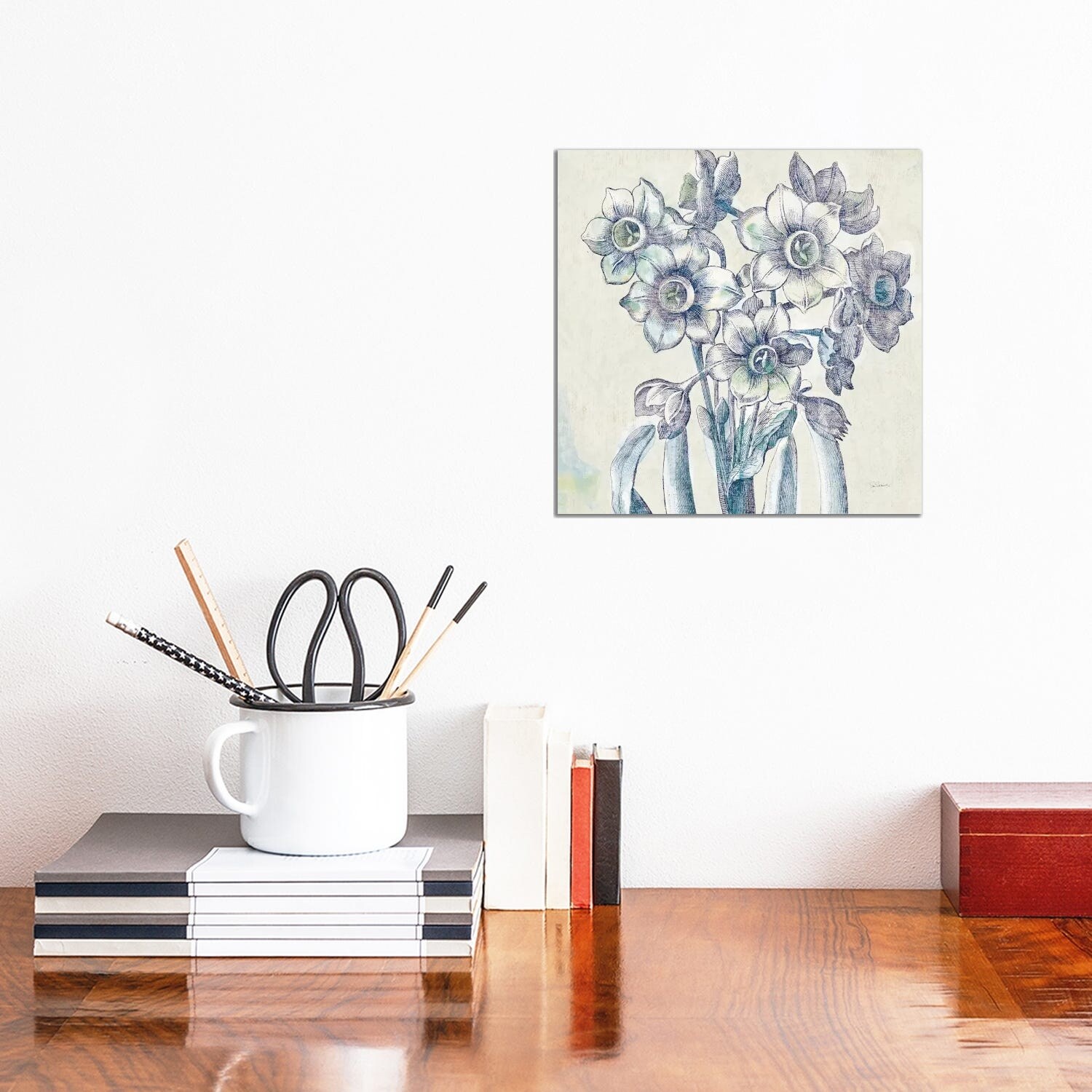 iCanvas Belle Fleur IV Floral Art Print by Sue Schlabach-image