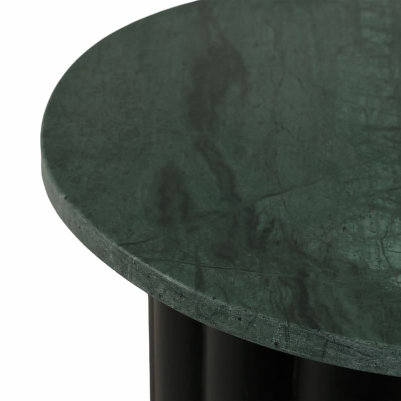 Wood Base and Marble Top Form Clean Stylish Modern Glam Accent Table - 16" x 16" x 20"