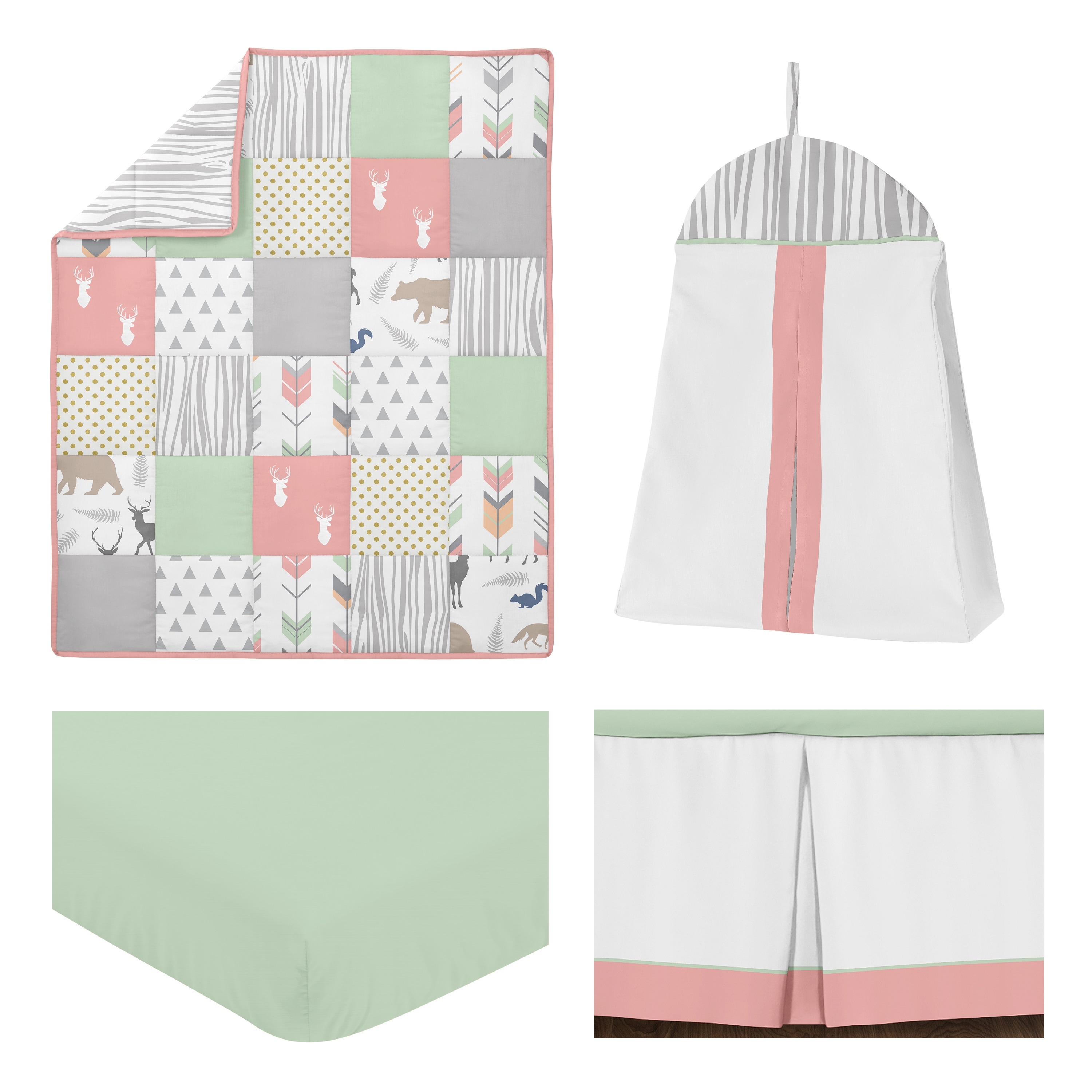 Coral deals crib bumper