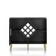 preview thumbnail 7 of 6, Carson Carrington Lesund Modern Black 4-shelf Buffet