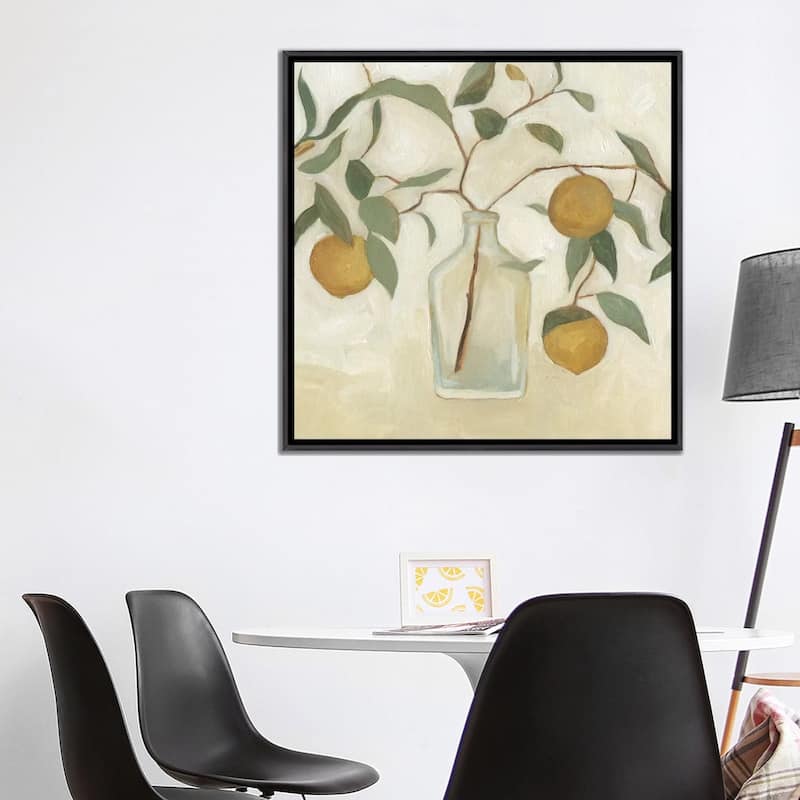 iCanvas "Greenery Still Life I" by Emma Scarvey Framed