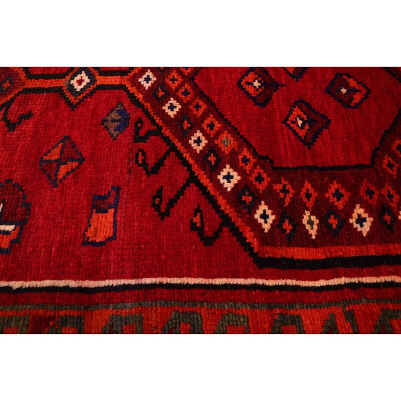 ECARPETGALLERY Hand-knotted Melis Red Wool Rug - 4'3 x 7'2