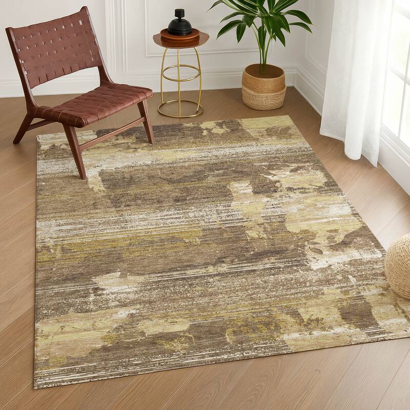 Machine Washable Indoor/ Outdoor Chic Veta Chantille Rug