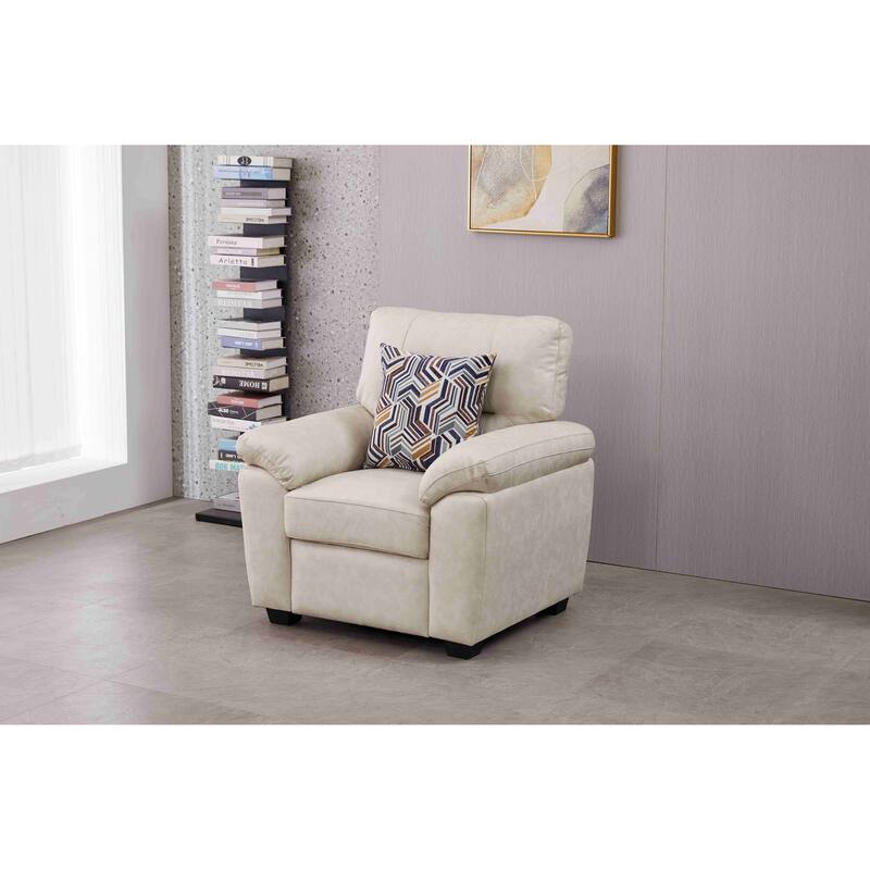 36.8'' Wide Faux Leather Chair