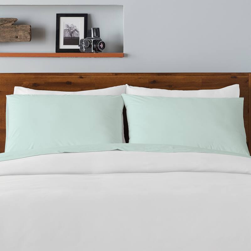 100% Cotton Percale Cool and Crisp Deep Pocket Sheet Set