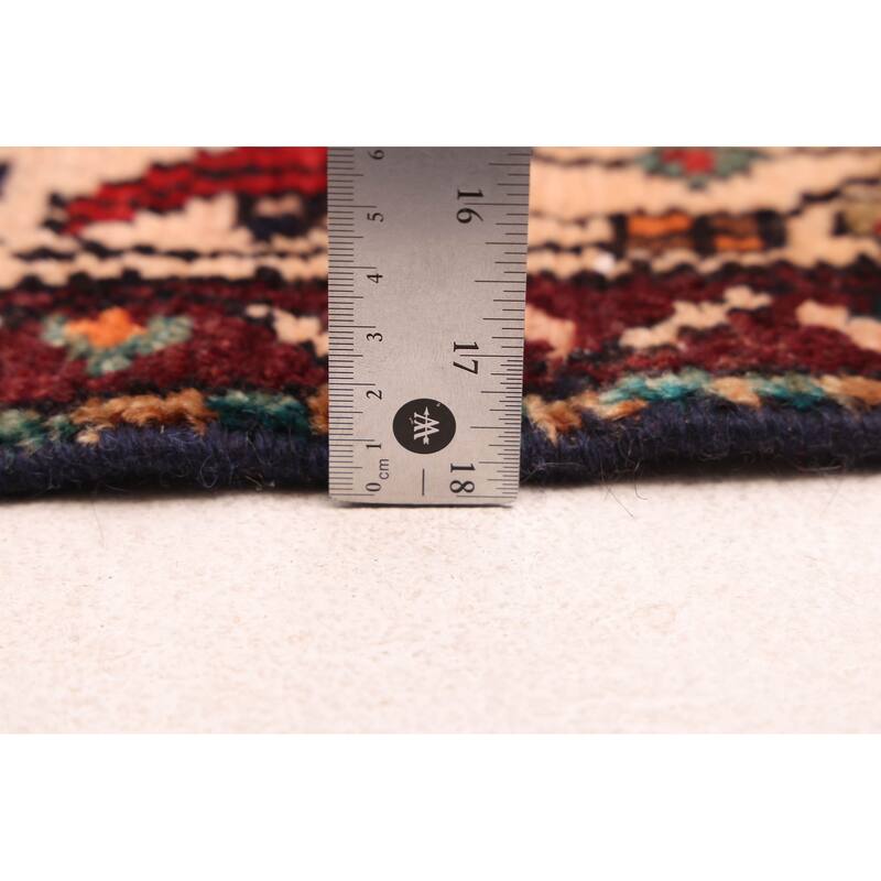 ECARPETGALLERY Hand-knotted Anadol Black, Red Wool Rug - 4'8 x 6'11