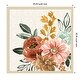 preview thumbnail 5 of 9, Chic Flowers by Dina June Wood Framed Wall Art Print - Svelte Natural 25 x 25 in