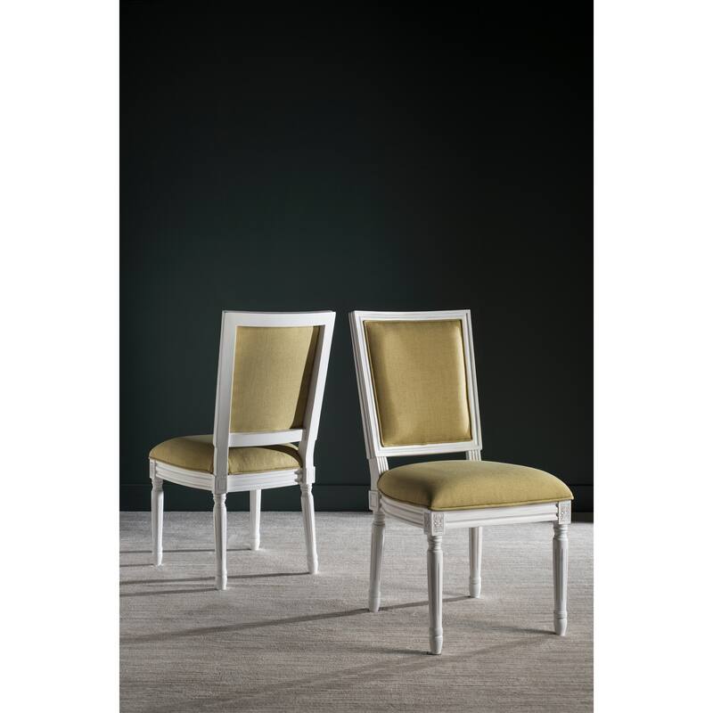 SAFAVIEH Sharen Rectangular Dining Chair (Set of 2). - 20"W x 24"D x 38"H