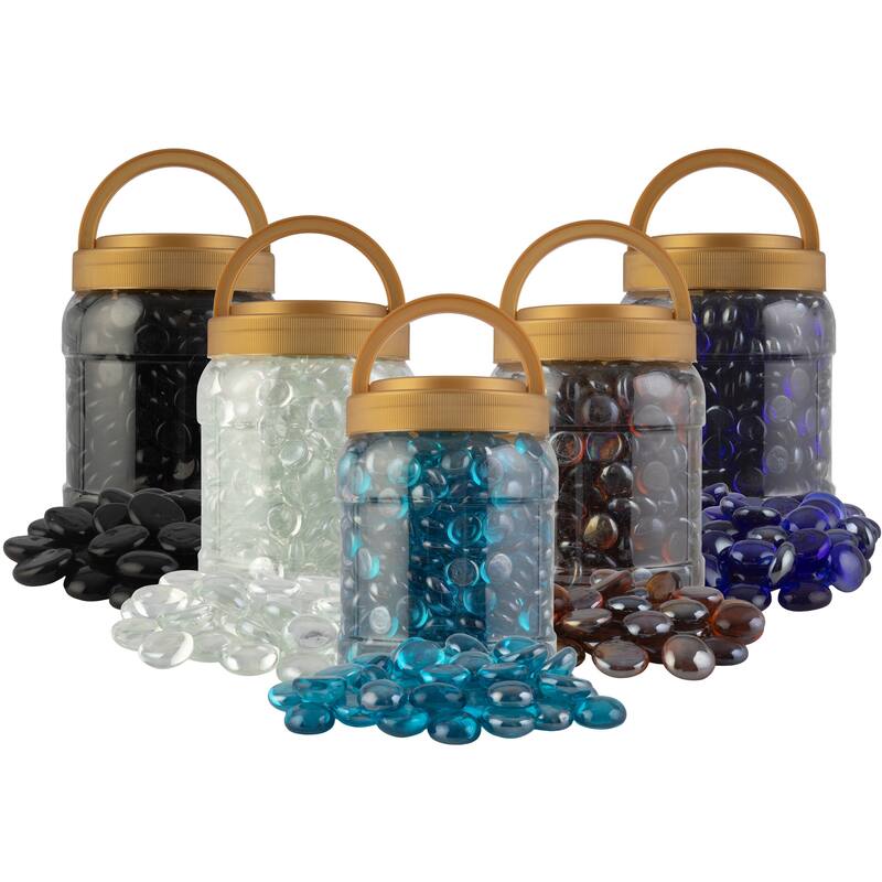 Pure Garden 10lbs Fire Pit Glass - Glass Rocks