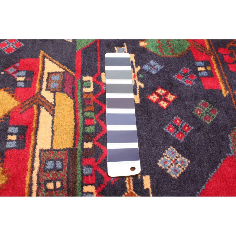 ECARPETGALLERY Hand-knotted Teimani Dark Navy Wool Rug - 3'4 x 5'5
