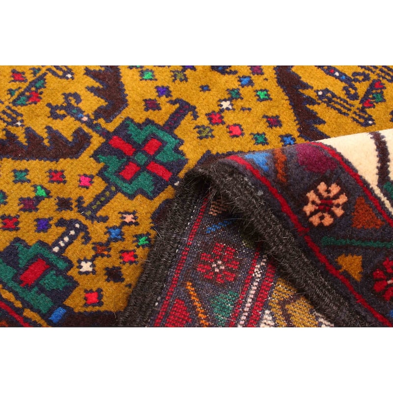 ECARPETGALLERY Hand-knotted Teimani Olive Wool Rug - 2'8 x 4'2