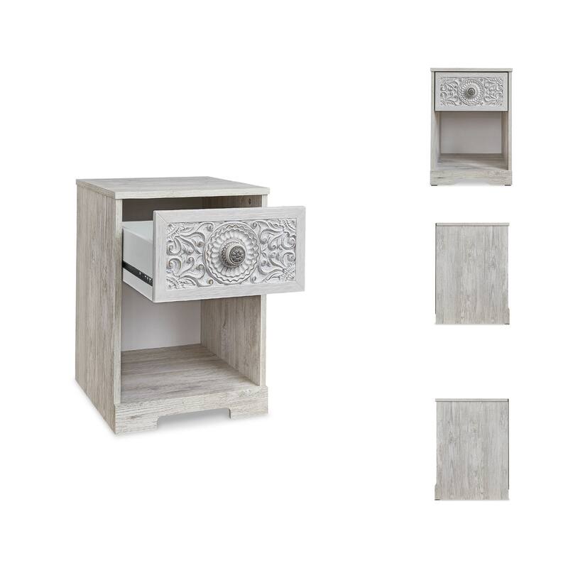 Signature Design by Ashley Paxberry White 1-drawer Nightstand