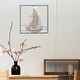 preview thumbnail 3 of 15, Adeco 3D Metal Ship Wall Decoration Sailboat Wall Sculpture