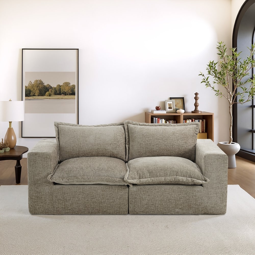 84" Fluffy Cloud Couches Loveseat Sofas