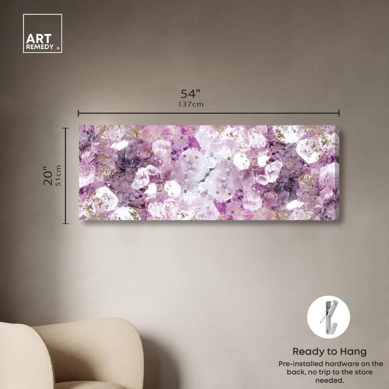 Crystal Romance Panoramic Canvas by Art Remedy, Gallery Wrapped