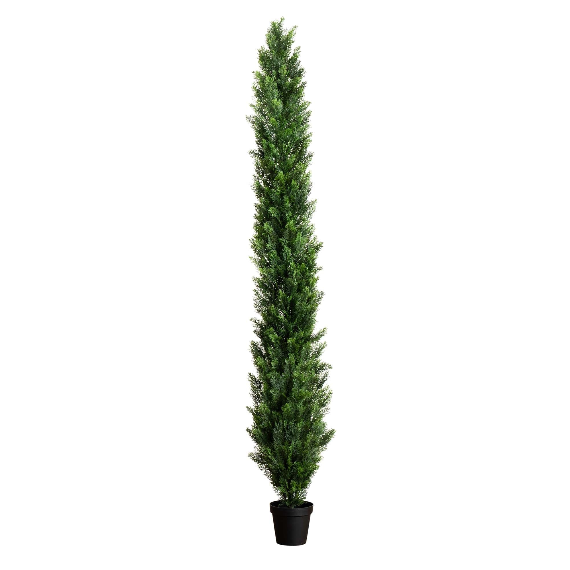 9' UV Resistant Artificial Cedar Pine Tree (Indoor/Outdoor) - Green