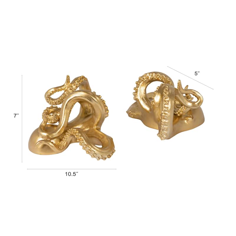 Decorative Resin Octopus Bookends