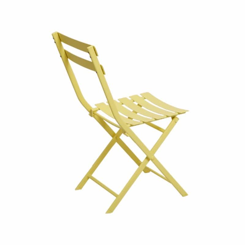 3-Piece Patio Bistro Set, Outdoor Metal Folding Conversation Set for Balcony, Cafe, Yard
