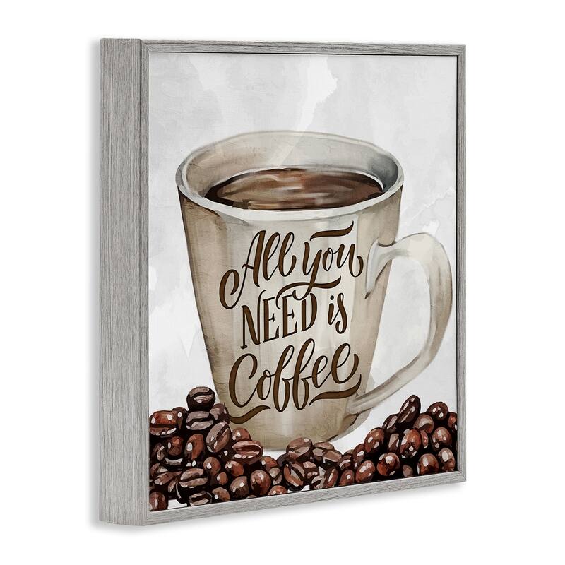 Stupell All You Need Morning Coffee Framed Giclee Art Design By Kim Allen