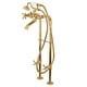 preview thumbnail 12 of 15, Traditional Freestanding Tub Faucet with Supply Line and Stop Valve Polished Brass