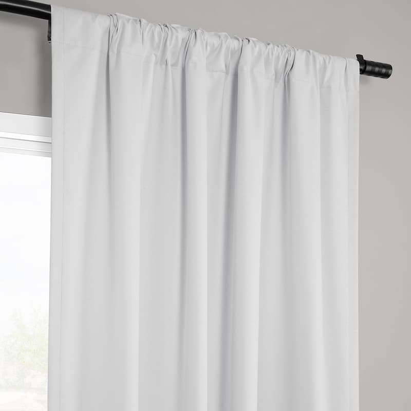 Exclusive Fabrics Vienna Basic Solid Linen Curtains (2 Panel) Blackout Curtains For Bedroom & Living Room Curtains