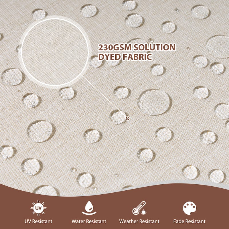 27.6 x 24.4 in Outdoor Indoor Patio Seat Cushions Set