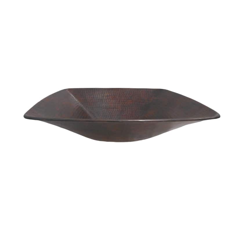 Square 15" Copper Vessel Bathroom Sink by SimplyCopper - 15" x 15" x 4"