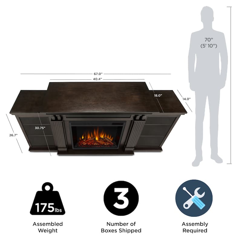 Calie 67" Electric Fireplace TV Stand by Real Flame