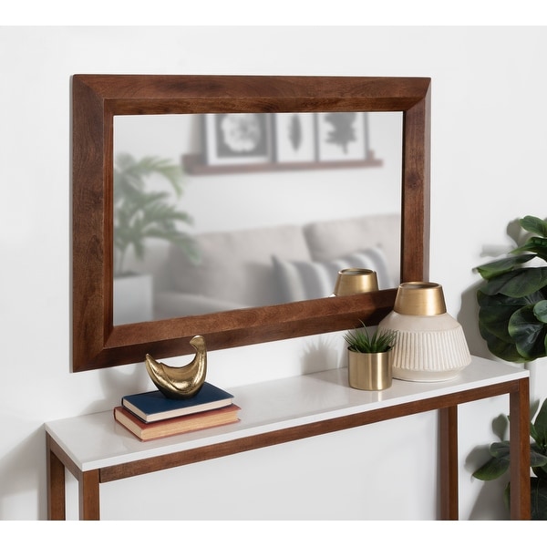 Kate and Laurel Quaid Wood Framed Wall Mirror 24x36 On Sale