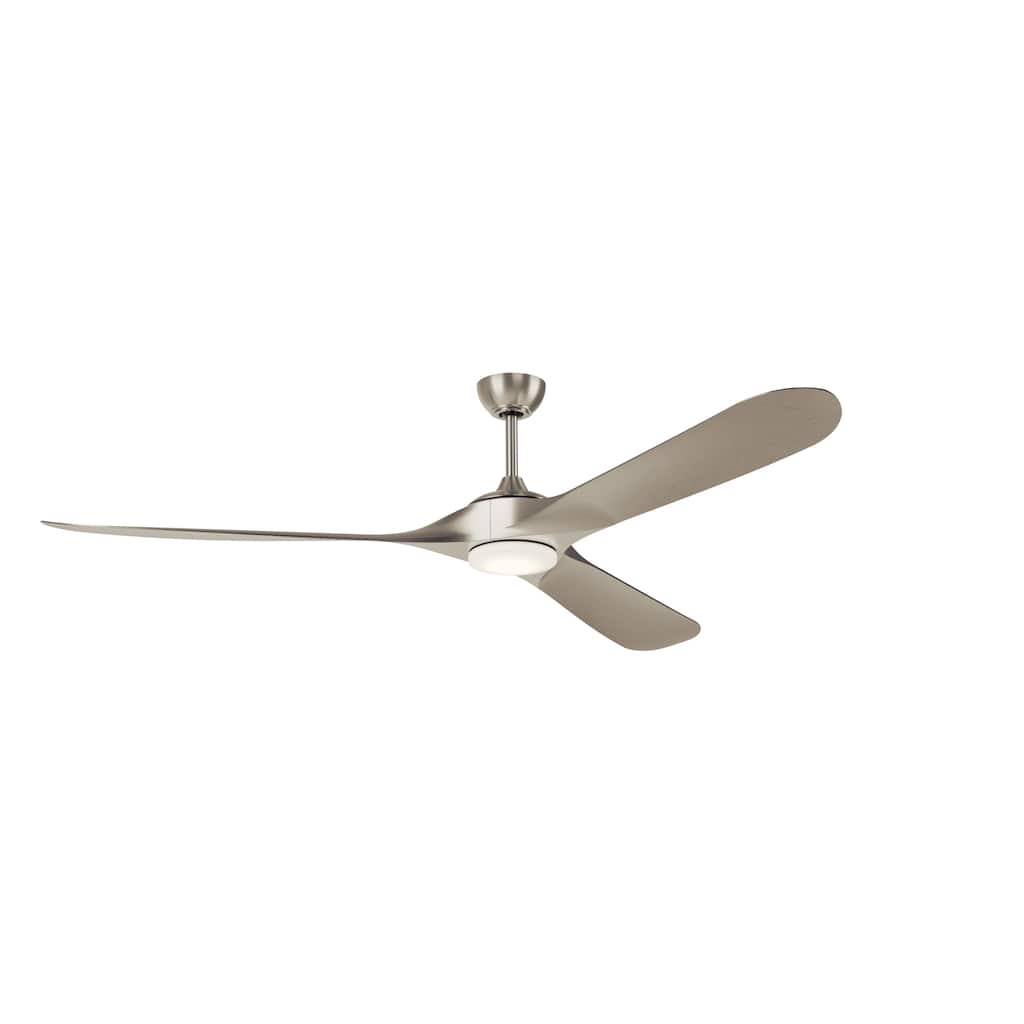 Kichler Lighting Mylo 80 Inch WeatherPlus Ceiling Fan with Satin Etch Cased Opal Glass