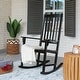 preview thumbnail 2 of 12, Cambridge Casual Alston Wood Outdoor Rocking Chair