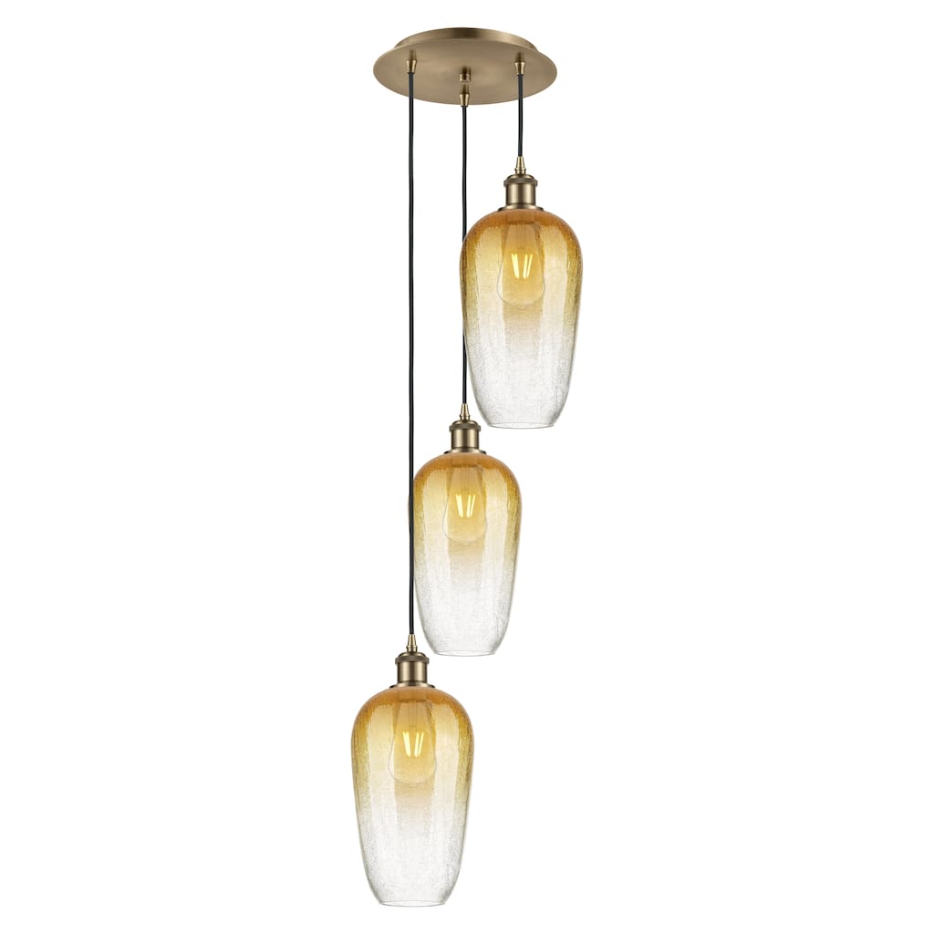 Innovations Lighting Endless Possibilities Ballston - Brookhaven Flute - 3 Light 14" Cord Hung Multi Pendant