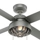 preview thumbnail 10 of 10, Hunter 52" Spring Mill Outdoor Ceiling Fan w/ LED Light and Pull Chain, Damp-Rated - Industrial, Transitional, Caged