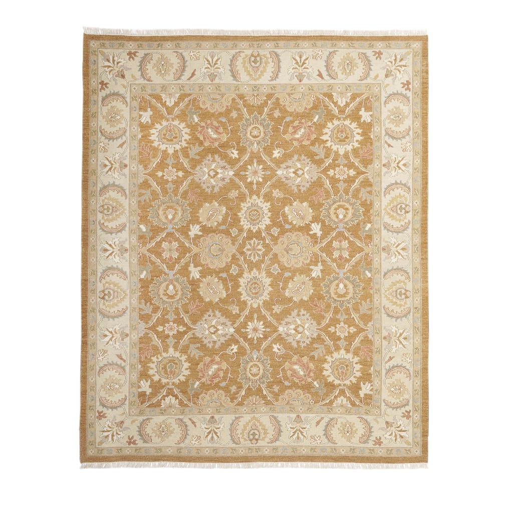 Brown/Ivory Soumak Flatweave Area Rug