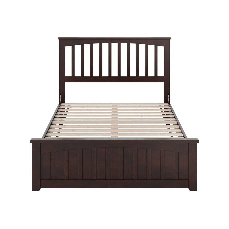 Becket Solid Wood Low Profile Platform Bed with Matching Footboard