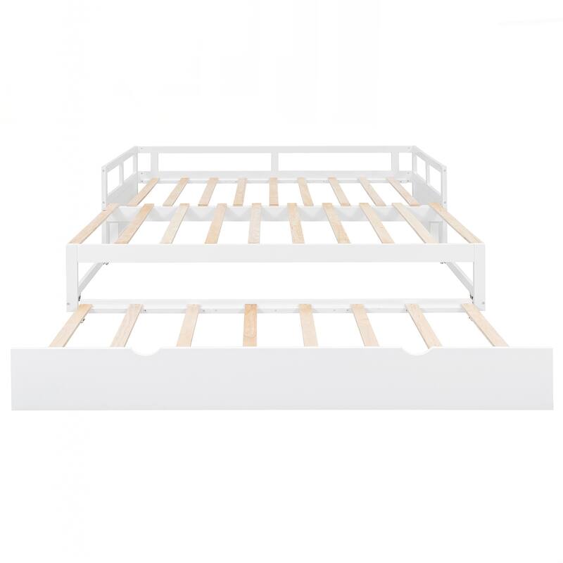 Wooden Daybed with Trundle