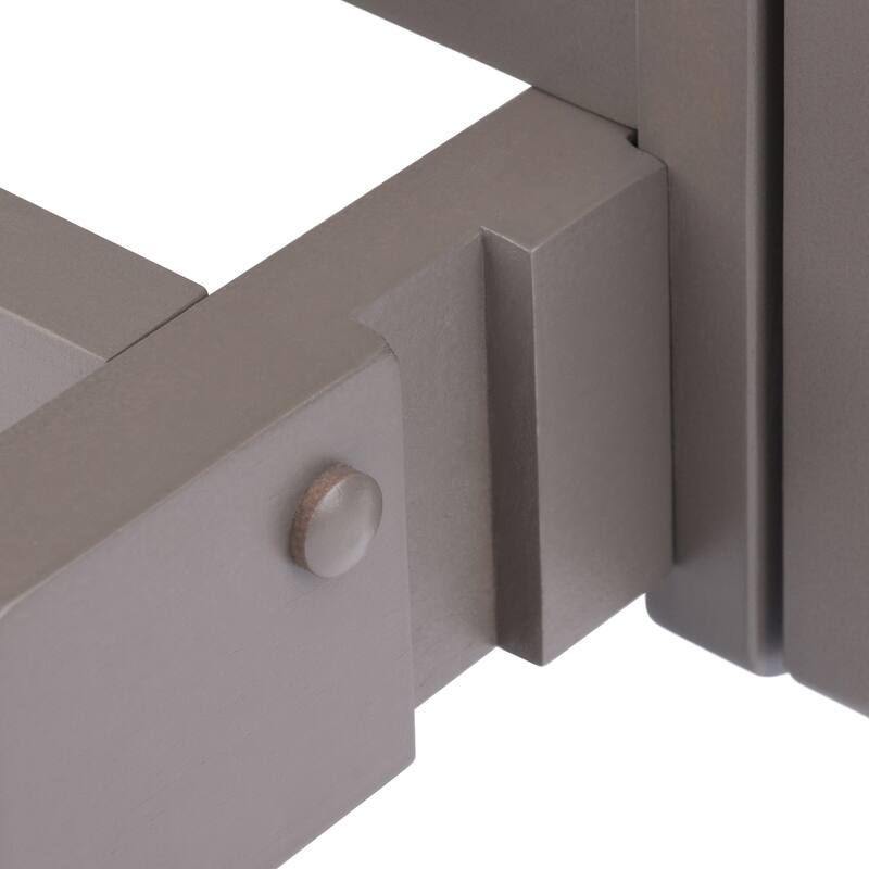 Isabelle 6-Pc Snack Table Set with Removable Serving Tray Oyster Gray