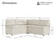 preview thumbnail 56 of 58, Spruce & Spring Modern 74" L-Shaped Dining Bench with Storage, Corner Breakfast Nook Banquette Bench