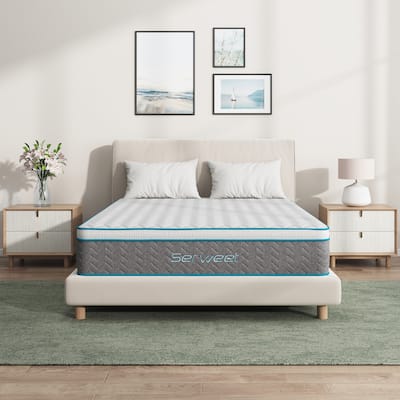 8 Inch Bamboo Charcoal Cooling Essential Foam Mattress, Bed-in-a-Box, CertiPUR-US Certified