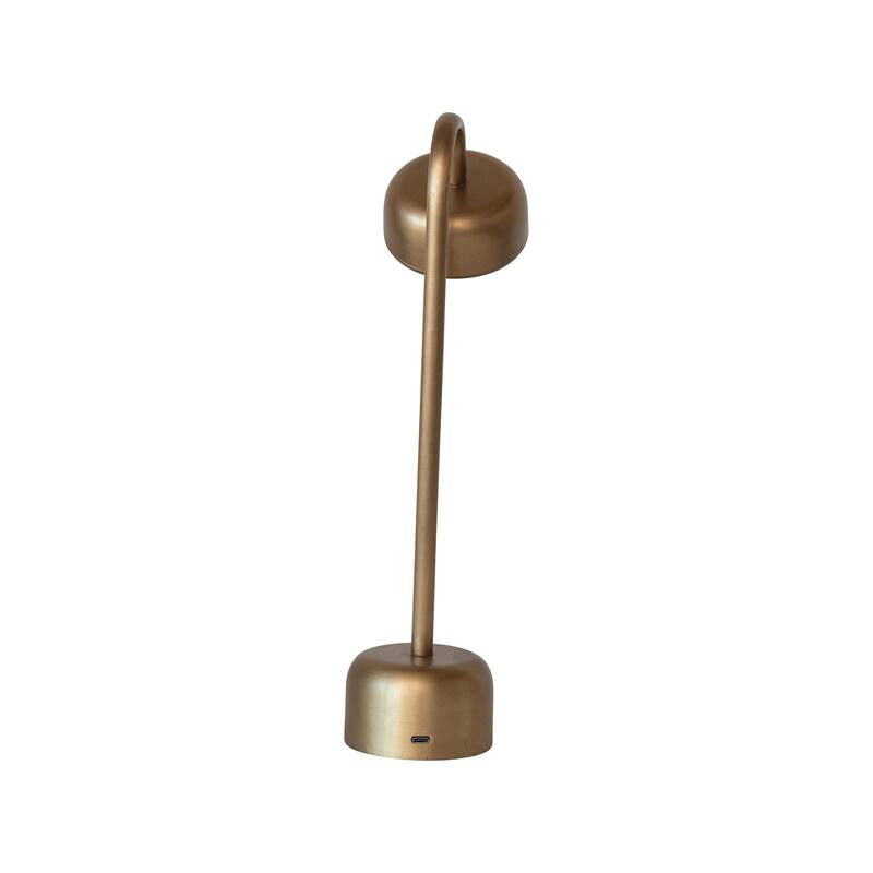 Metal LED Table Lamp with Touch Sensor and Adjustable Head - 6.5"L x 3.3"W x 14.0"H