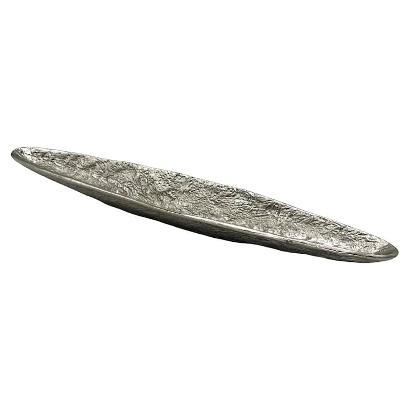 21 Inch Wide Decorative Handmade Aluminum Modern Tray - 21 x 4 x 1.5 in