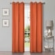 preview thumbnail 73 of 129, Superior Solid Machine Washable Room Darkening Grommet Curtains, Set of 2 42" x 108" - Rust