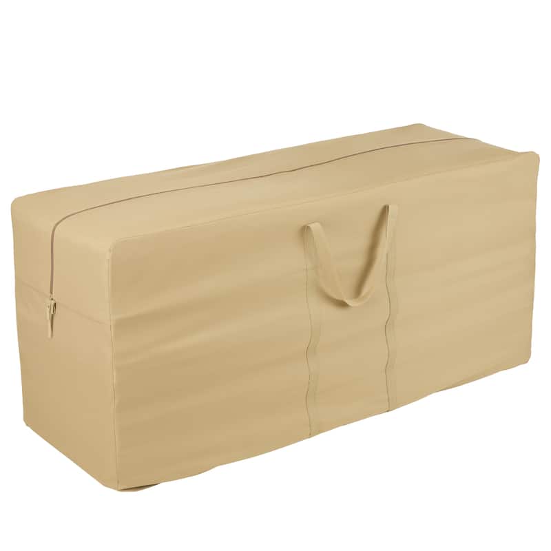 Classic Accessories Terrazzo Water-Resistant 60 Inch Patio Cushion and Cover Storage Bag,