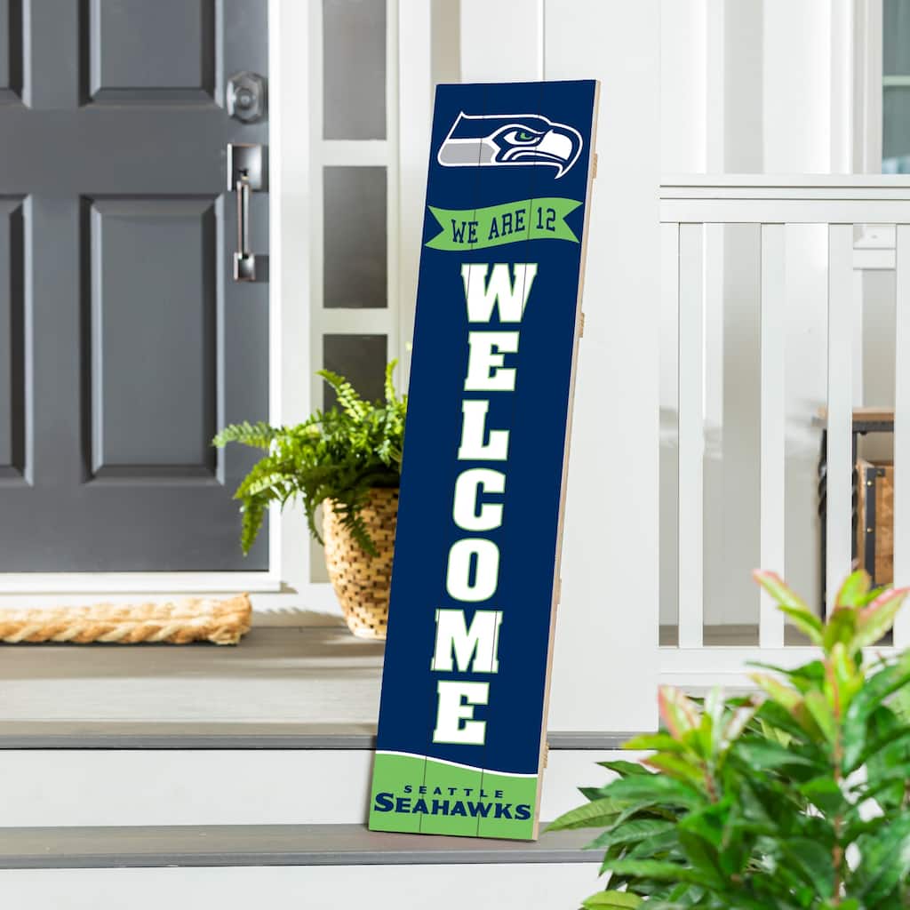 47" Porch Leaner Welcome Wall Sign, Seattle Seahawks