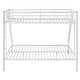 preview thumbnail 17 of 25, Twin XL over Queen Metal Bunk Bed with Ladder