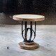 preview thumbnail 4 of 2, Uttermost Sydney 24 Inch Wide Mahogany Wood Accent Table with Stone