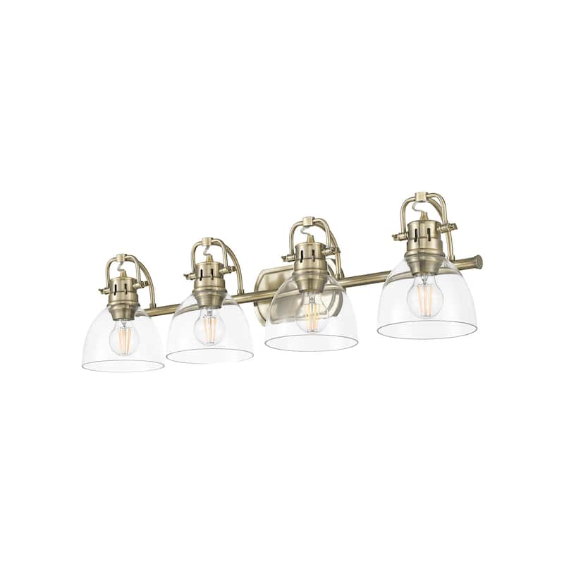 Golden Lighting 3602-BA4-AB Duncan 4 Light 34" Wide Vanity Light