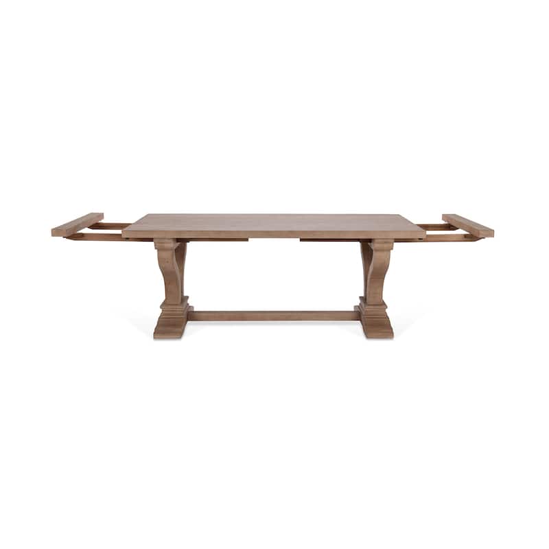 Classic Home Alexander 110" Extendable Reclaimed Pine Dining Table